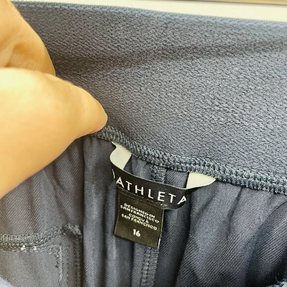 Athleta Womens Size 16 Brooklyn Heights High Rise Joggers in Navy Blue Camo $109 - Picture 9 of 12